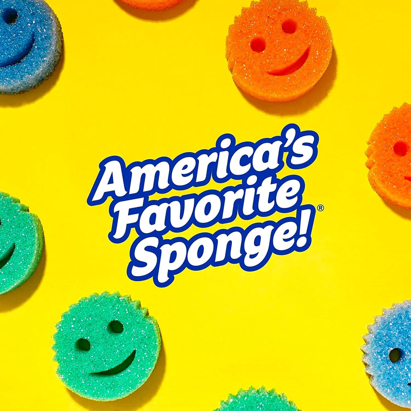 Special Edition Spring - Scratch-Free Multipurpose Dish Sponge - BPA Free & Made with Polymer Foam - Stain & Odor Resistant Kitchen Sponge (3Ct)