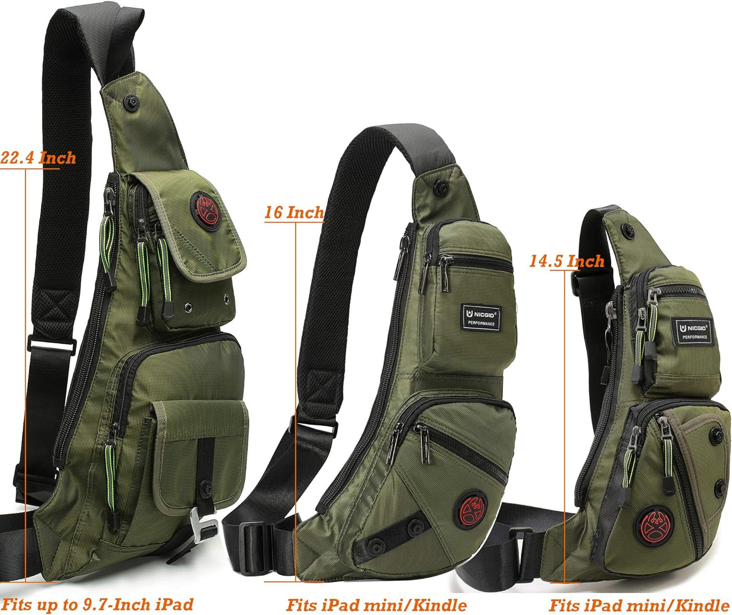Sling Bag Chest Shoulder Backpack Crossbody Bags for Men Women