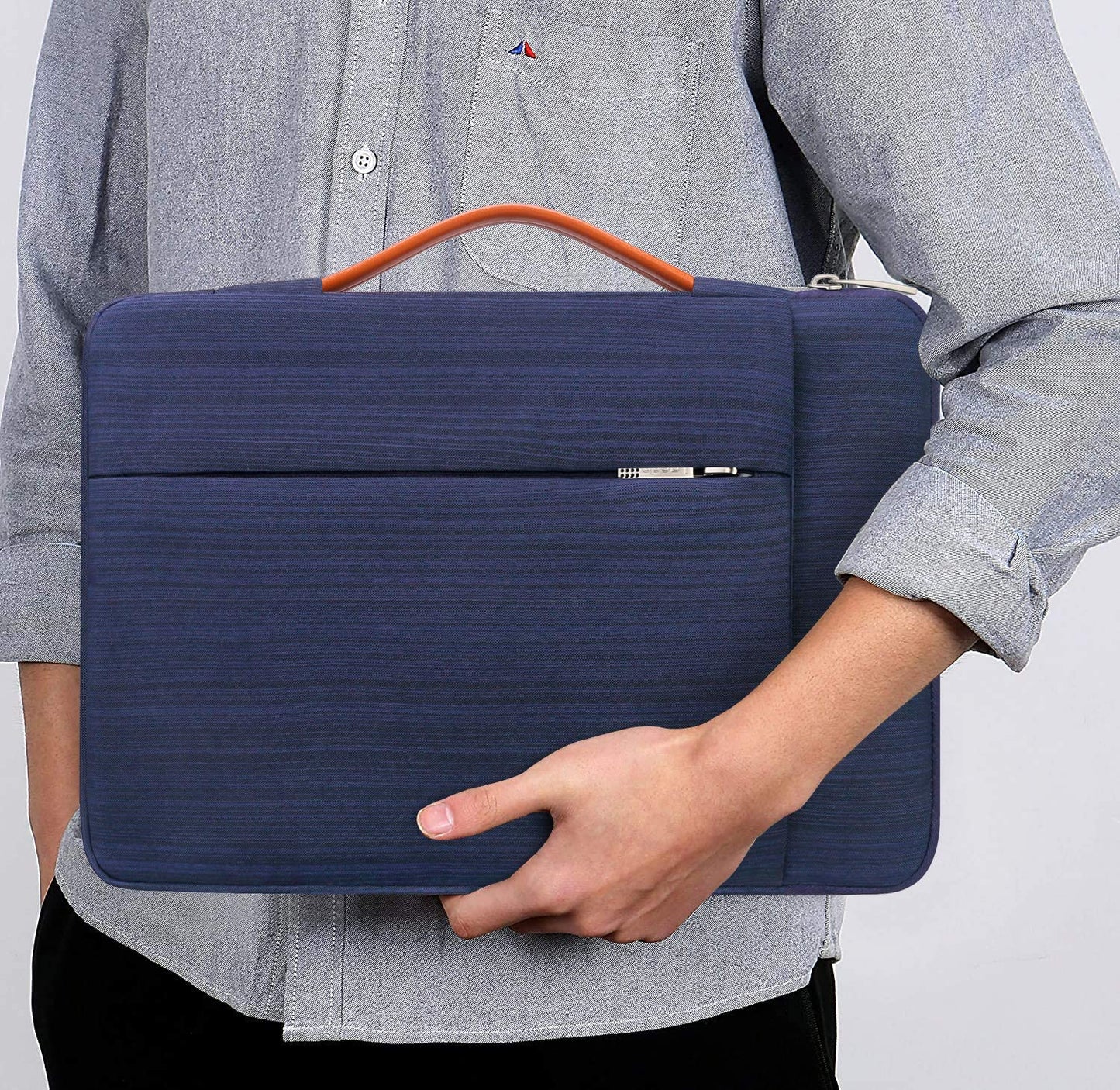 360° Protective Laptop Sleeve Case for 16 Inch New Macbook Pro M3 Pro/Max M2 M1 Pro/Max A2991 A2780 A2485 A2141 2023-2019, 15 Inch Surface Laptop 6/5/4/3/2/1 Computer Bag Water Resistant, Blue