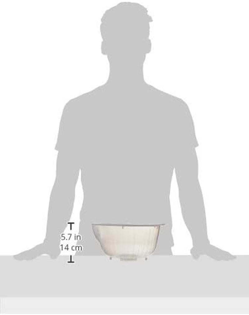 Japanese Rice Washing Bowl with Side and Bottom Drainers
