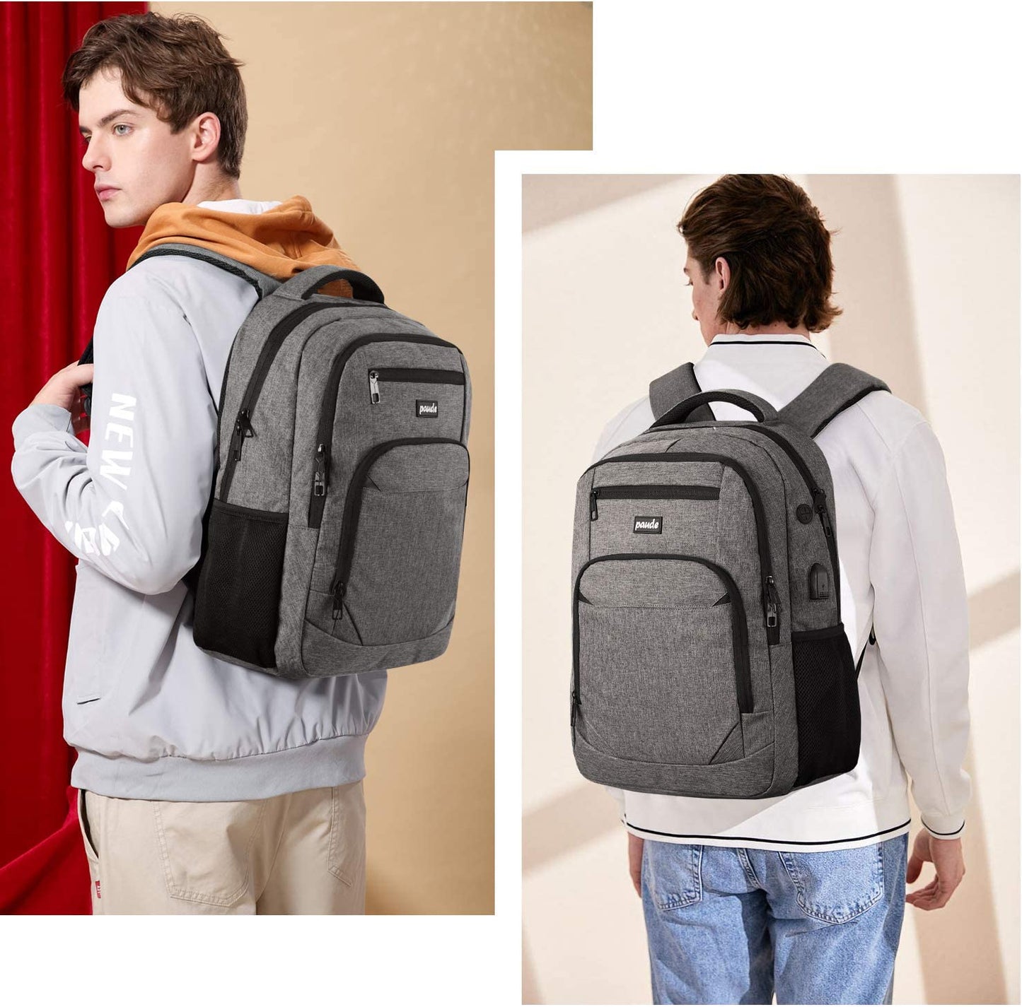 Travel Backpack for Men and Women,17.3 Inch School Backpack for Teens,Laptop Backpack with USB Charging Port for Business College Trip