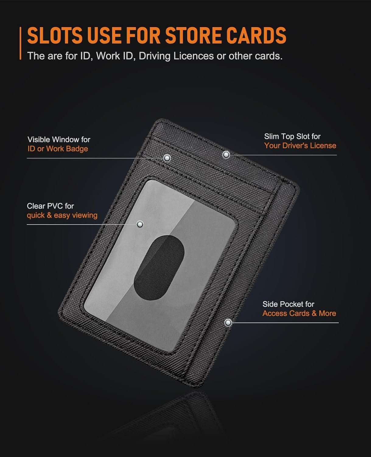 Slim Minimalist Front Pocket RFID Blocking Leather Wallets for Men and Women