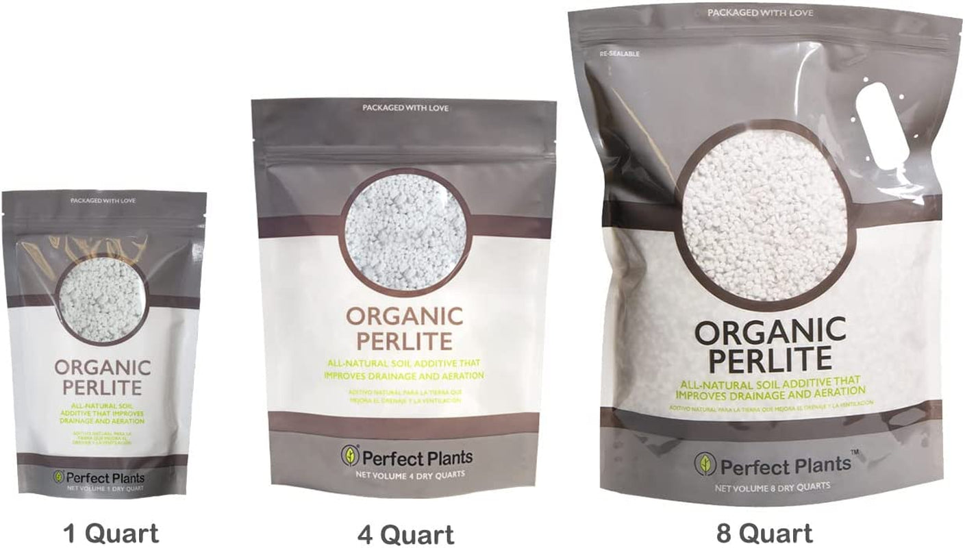 Organic Perlite by  — Add to Soil for Indoor & Outdoor Container Plants for Drainage Management and Enhanced Growth (8Qts.)