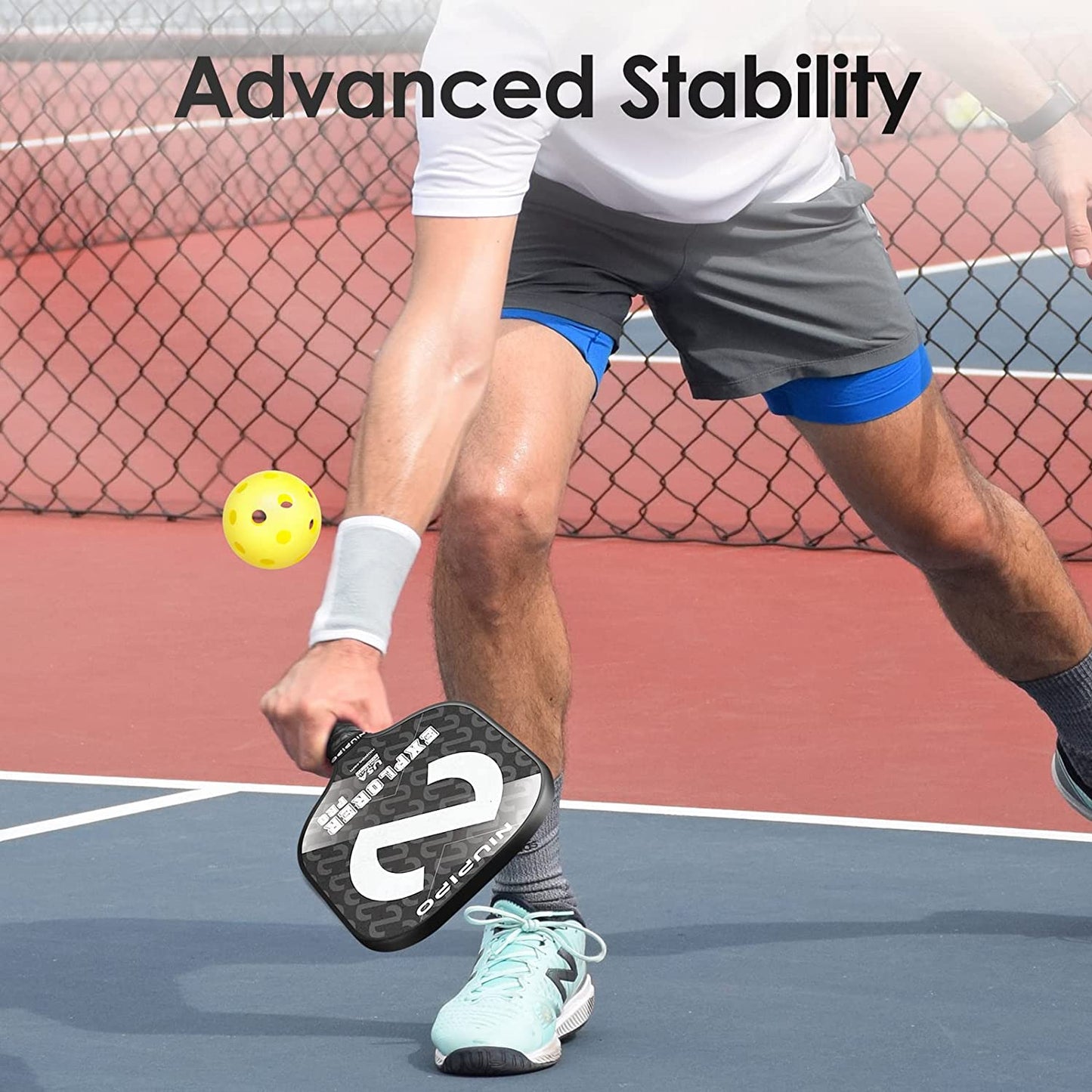 2024 Pro Pickleball Paddle - Carbon Fiber Textured Surface Pickleball Paddle, Pickleball Paddle with Lightweight Graphite Face, Usapa-Approved, Maximum Control