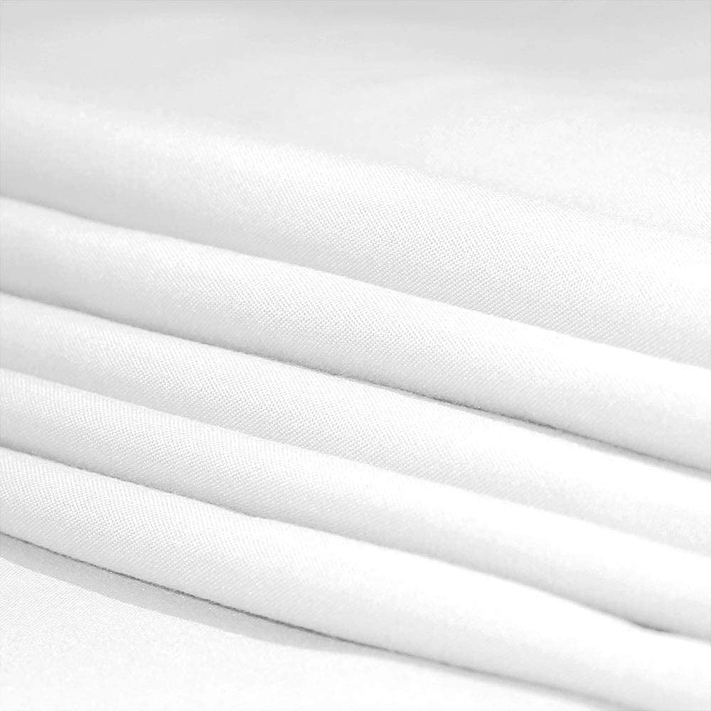 Bed Sheets - 4 Piece King Size Sheets, Deep Pocket Fitted Sheet, Flat Sheet, Pillow Cases - White