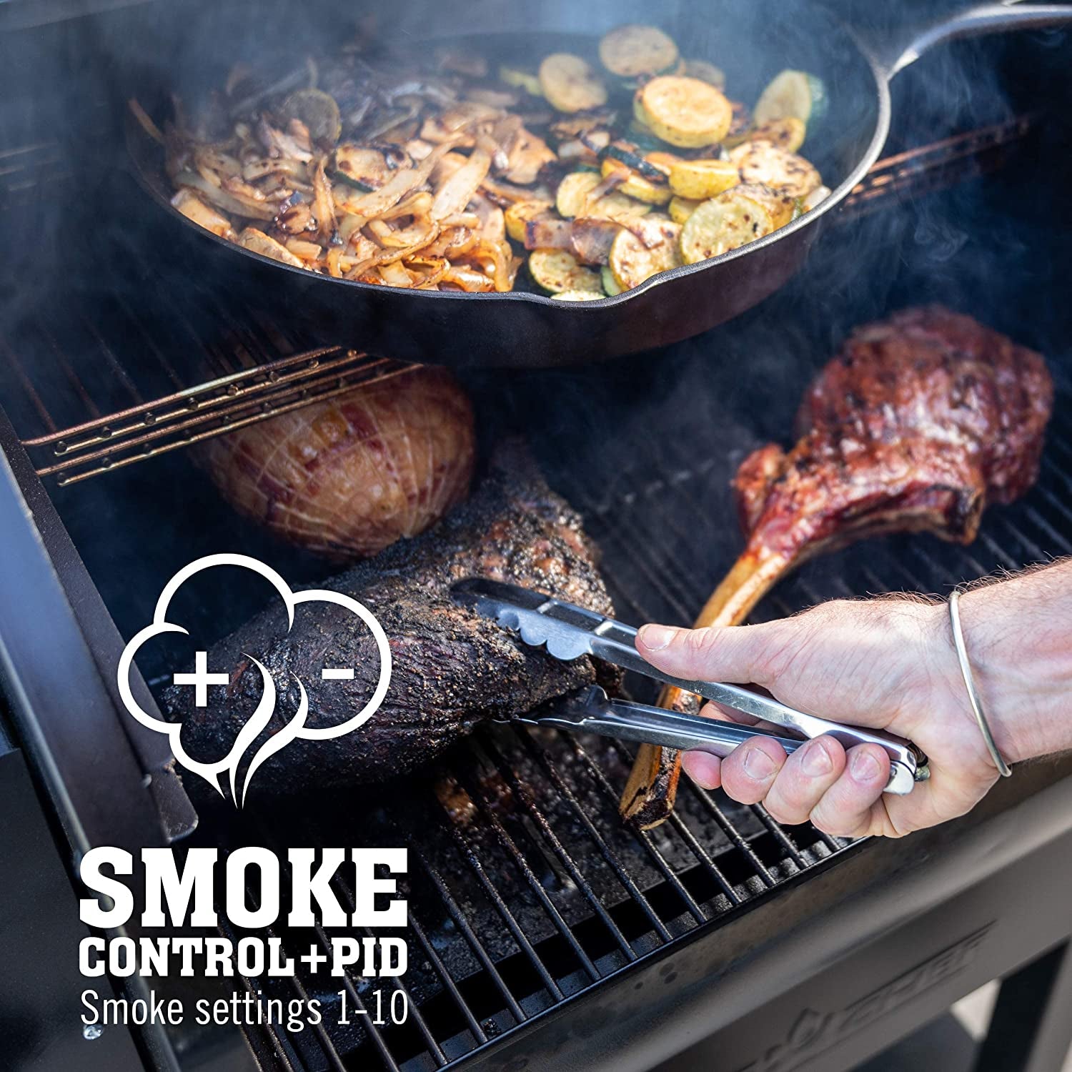 Smokepro DLX Pellet Grill W/New PID Gen 2 Digital Controller - Bronze