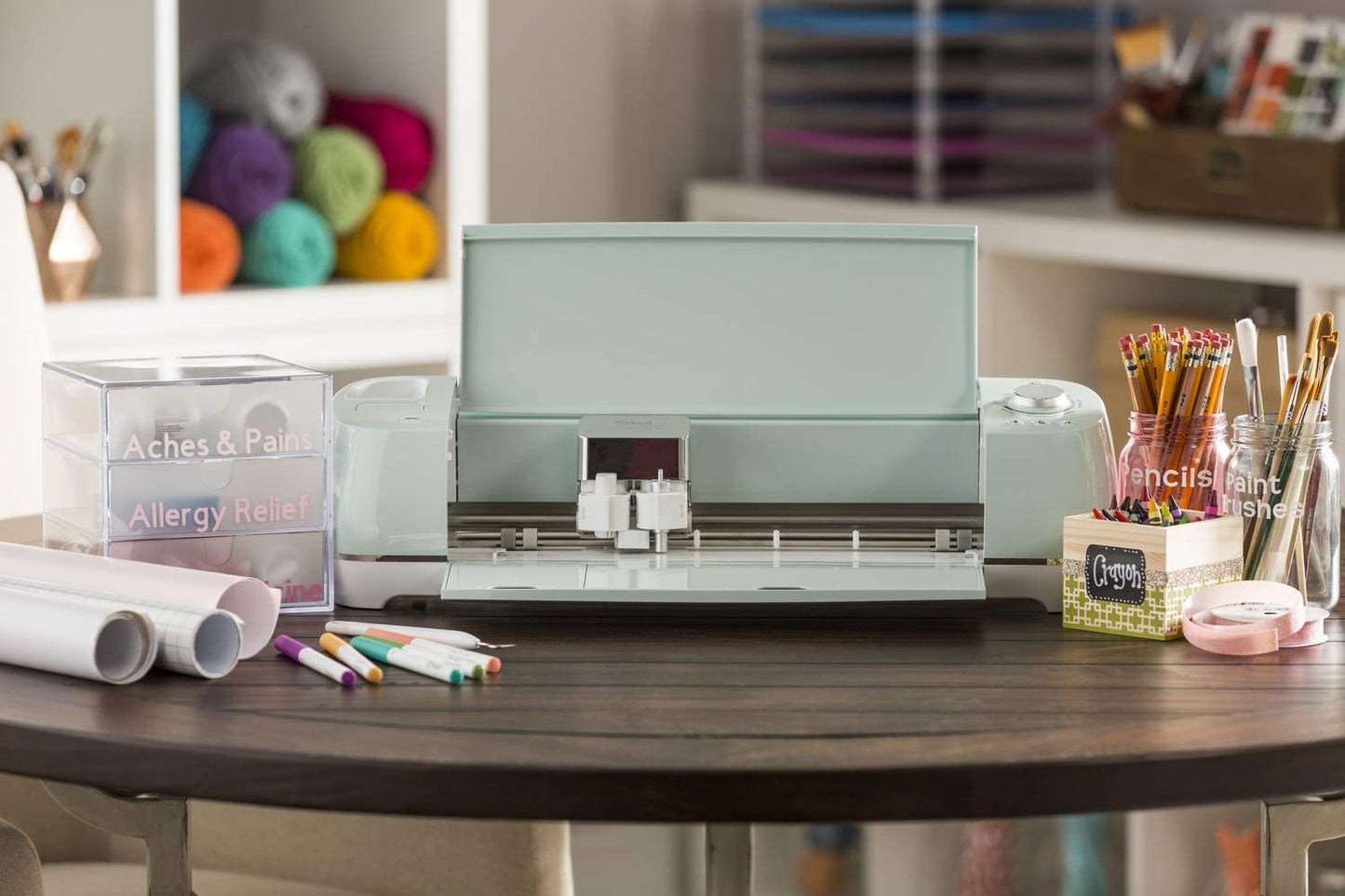 Explore Air 2 - a DIY Cutting Machine for All Crafts, Create Customized Cards, Home Decor & More, Bluetooth Connectivity, Compatible with Ios, Android, Windows & Mac, Mint