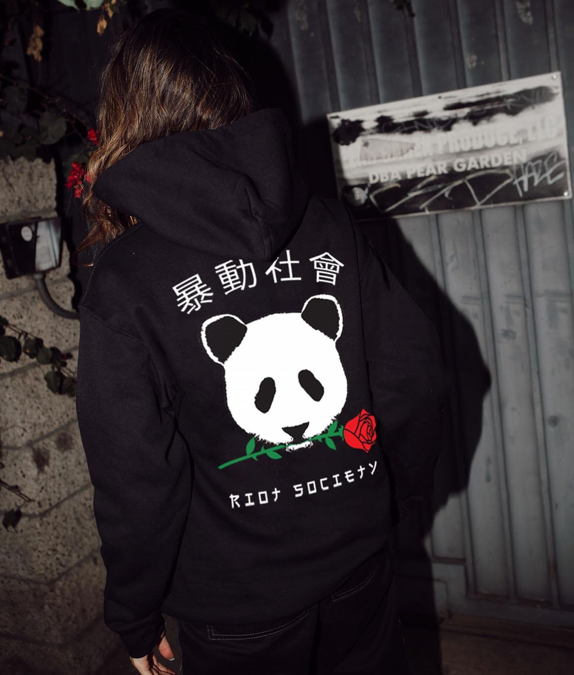 Panda Rose Mens Graphic Pullover Hoodie Sweatshirt, Perfect Sweater for the Champion to Wear into the AM - Black, Xx-Large