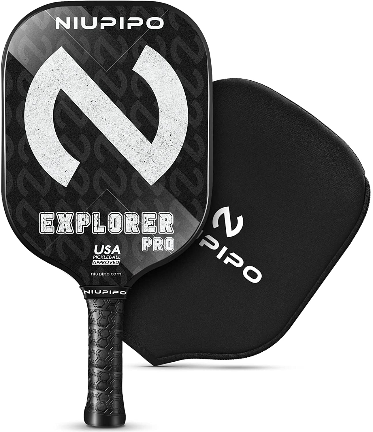 2024 Pro Pickleball Paddle - Carbon Fiber Textured Surface Pickleball Paddle, Pickleball Paddle with Lightweight Graphite Face, Usapa-Approved, Maximum Control
