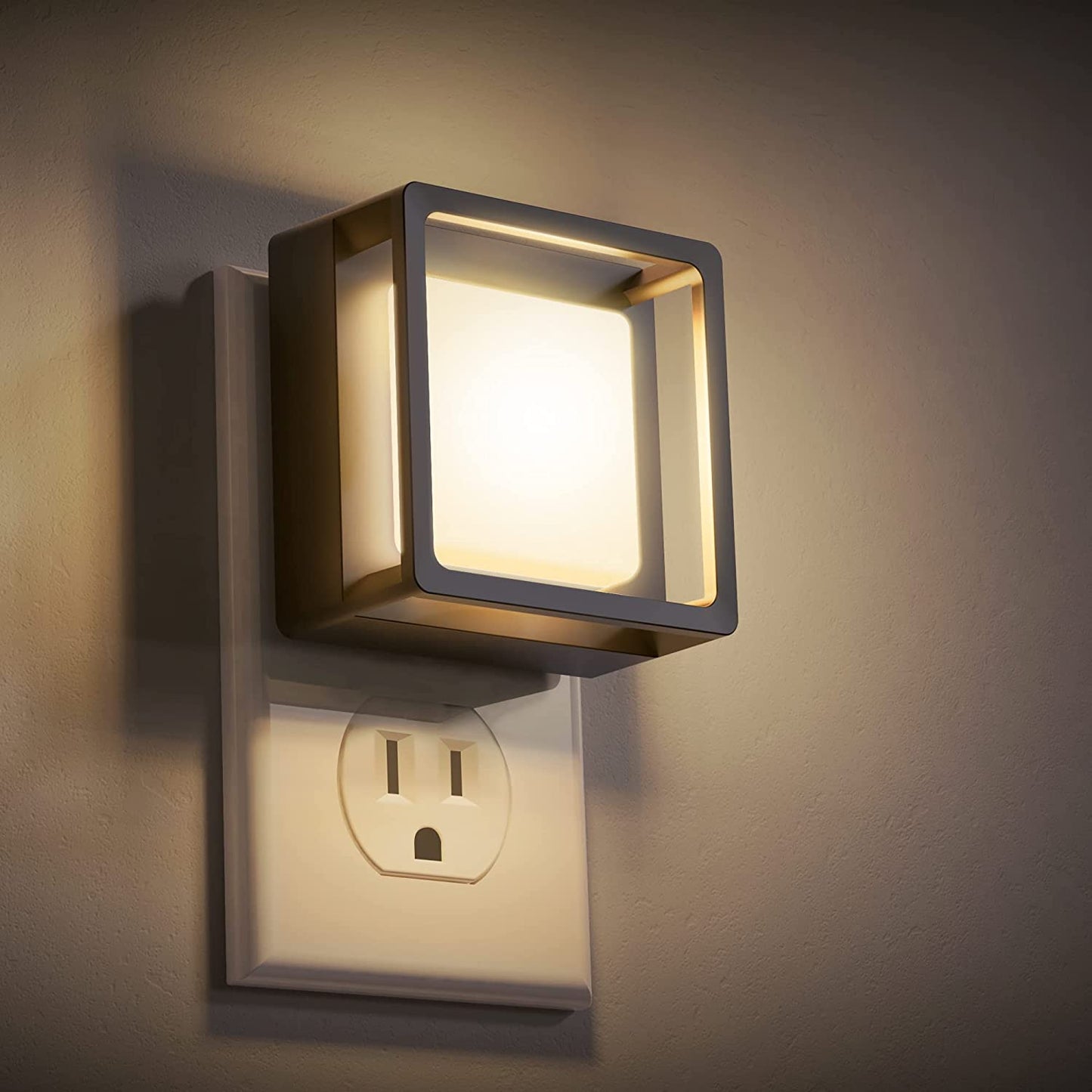 LED Night Light,  Night Lights Plug into Wall [2 Pack] with Dusk-To-Dawn Sensor, Dimmable Nightlights, Adjustable Brightness for Bathroom, Hallway, Bedroom,Kids Room,Stairway,Soft White 3000K