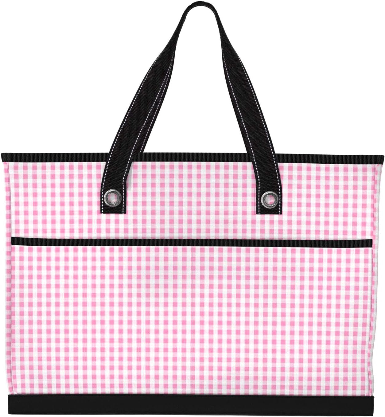 BJ Bag - Large, Utility Tote Bag for Women, Nurses, Teachers and Moms with Zipper & 4 Exterior Pockets for Organizing.