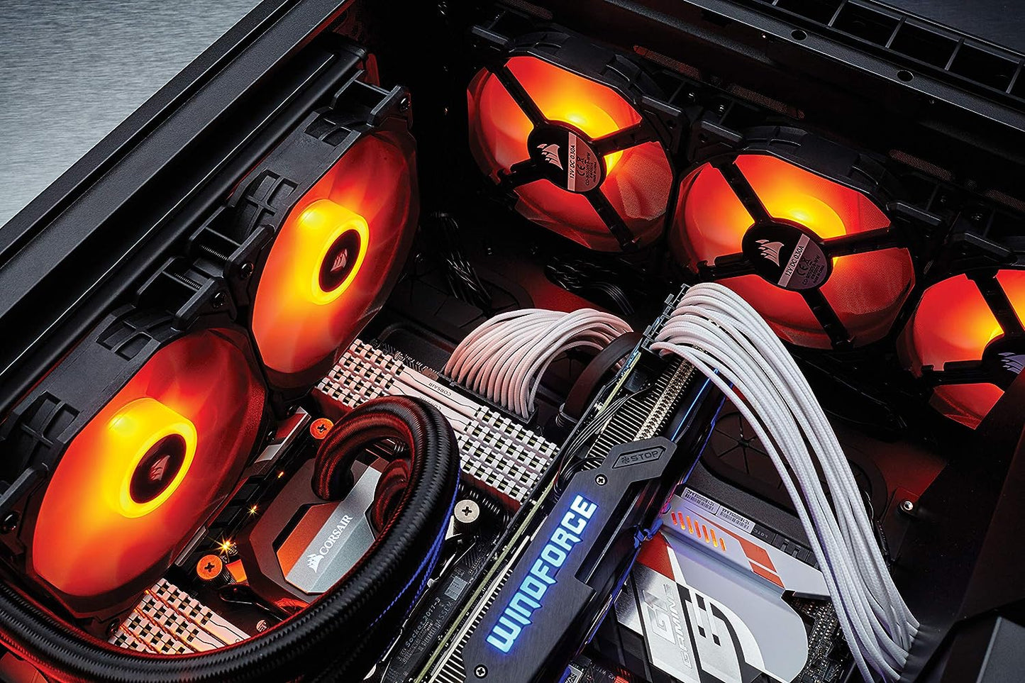 AF140 LED Low Noise Cooling Fan, Single Pack - Red,Co-9050086-Ww