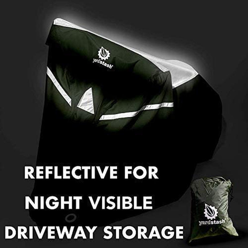 Bike Cover – Reflective Bicycle Covers for outside Storage - Waterproof & Weatherproof Garden Tarp Shelters for Bikes, Trikes, 29Ers, and Electric Bicycles