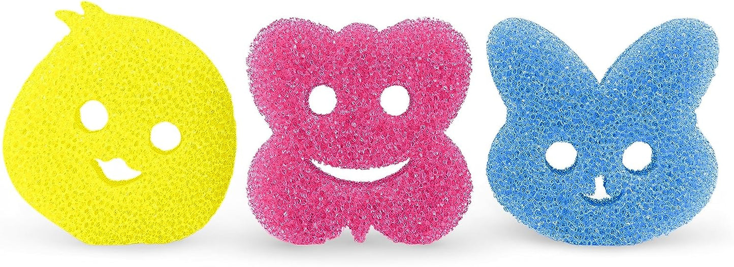 Special Edition Spring - Scratch-Free Multipurpose Dish Sponge - BPA Free & Made with Polymer Foam - Stain & Odor Resistant Kitchen Sponge (3Ct)