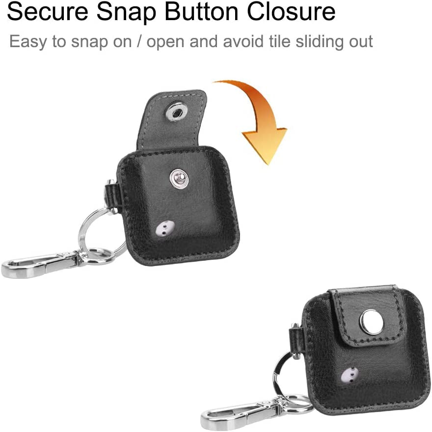Case Cover for Tile Mate (2022/2020/2018/2016)/ Tile Pro/Tile Sport/Tile Style/Cube Pro Key Finder with Keychain