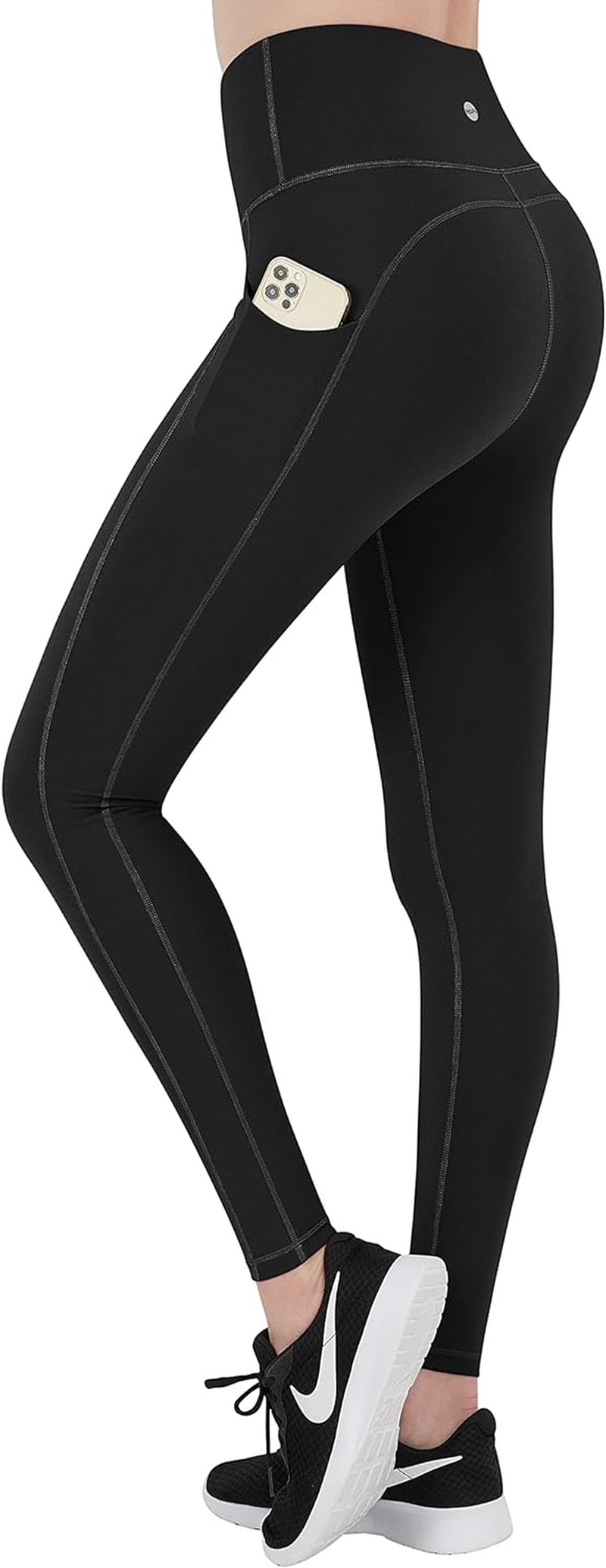 Women Yoga Capri Leggings: High Waisted Athletic Yoga Pants Tummy Control with 3 Pockets Proof - 4 Way Stretch Ladies Compression Soft Tights Pants Fitness Exercise Work for Workout Running Gym…