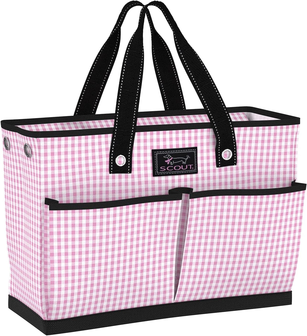 BJ Bag - Large, Utility Tote Bag for Women, Nurses, Teachers and Moms with Zipper & 4 Exterior Pockets for Organizing.