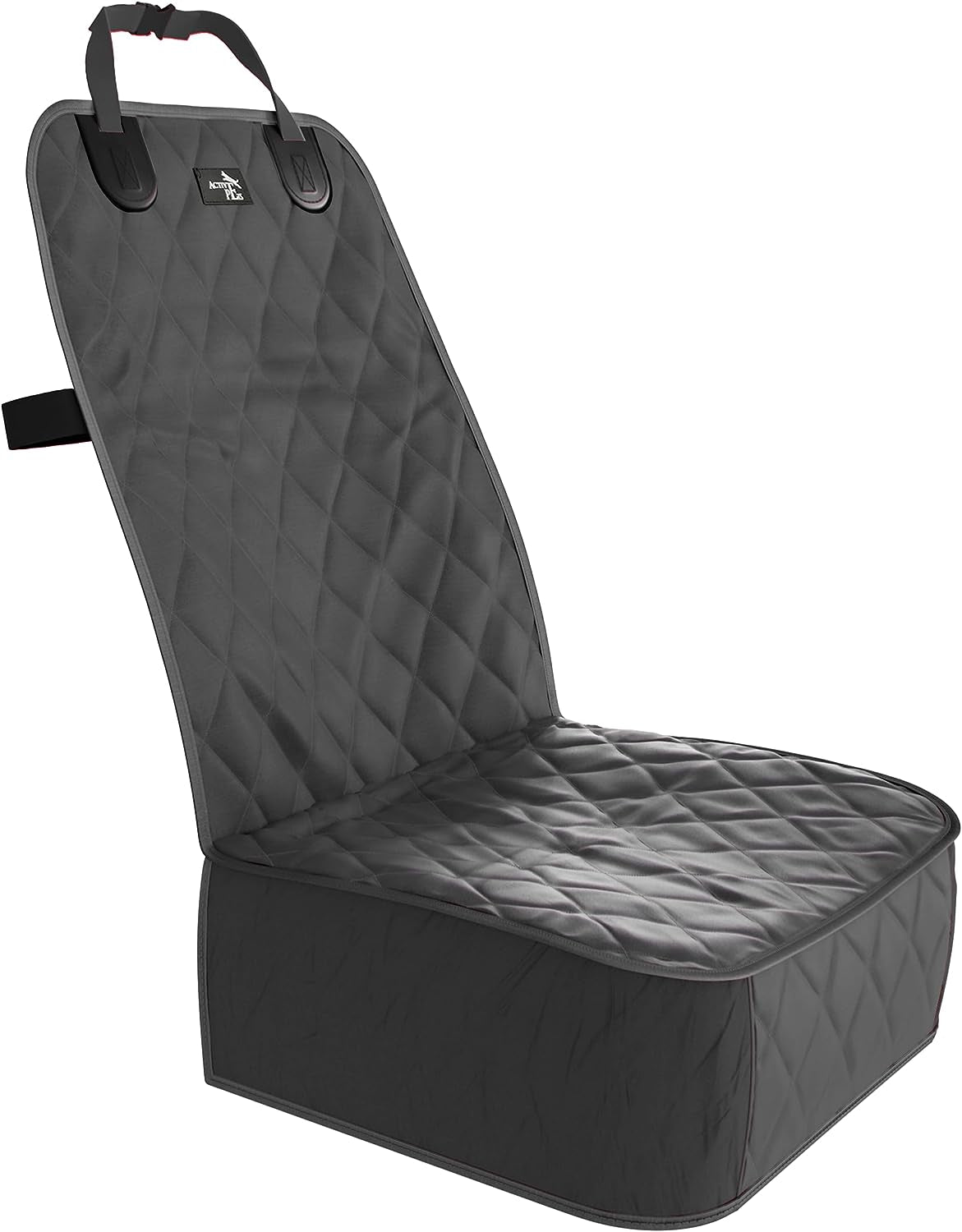 Front Dog Car Seat Cover for SUV, Trucks, Sedans. Waterproof Car Seat Covers for Dogs Front Seats Only. Car Seat Protector for Dogs- Black