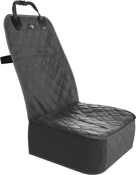 Front Dog Car Seat Cover for SUV, Trucks, Sedans. Waterproof Car Seat Covers for Dogs Front Seats Only. Car Seat Protector for Dogs- Black