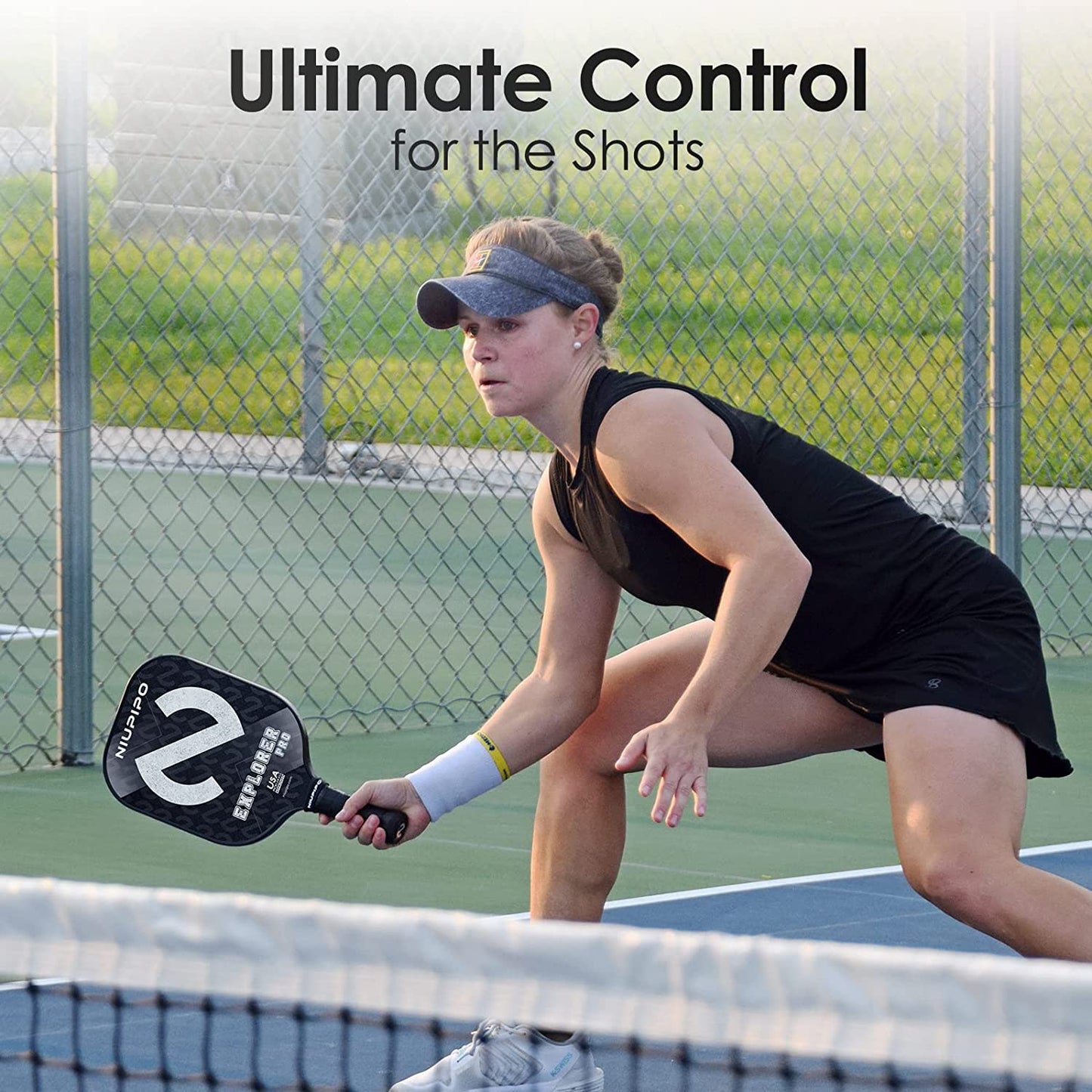 2024 Pro Pickleball Paddle - Carbon Fiber Textured Surface Pickleball Paddle, Pickleball Paddle with Lightweight Graphite Face, Usapa-Approved, Maximum Control