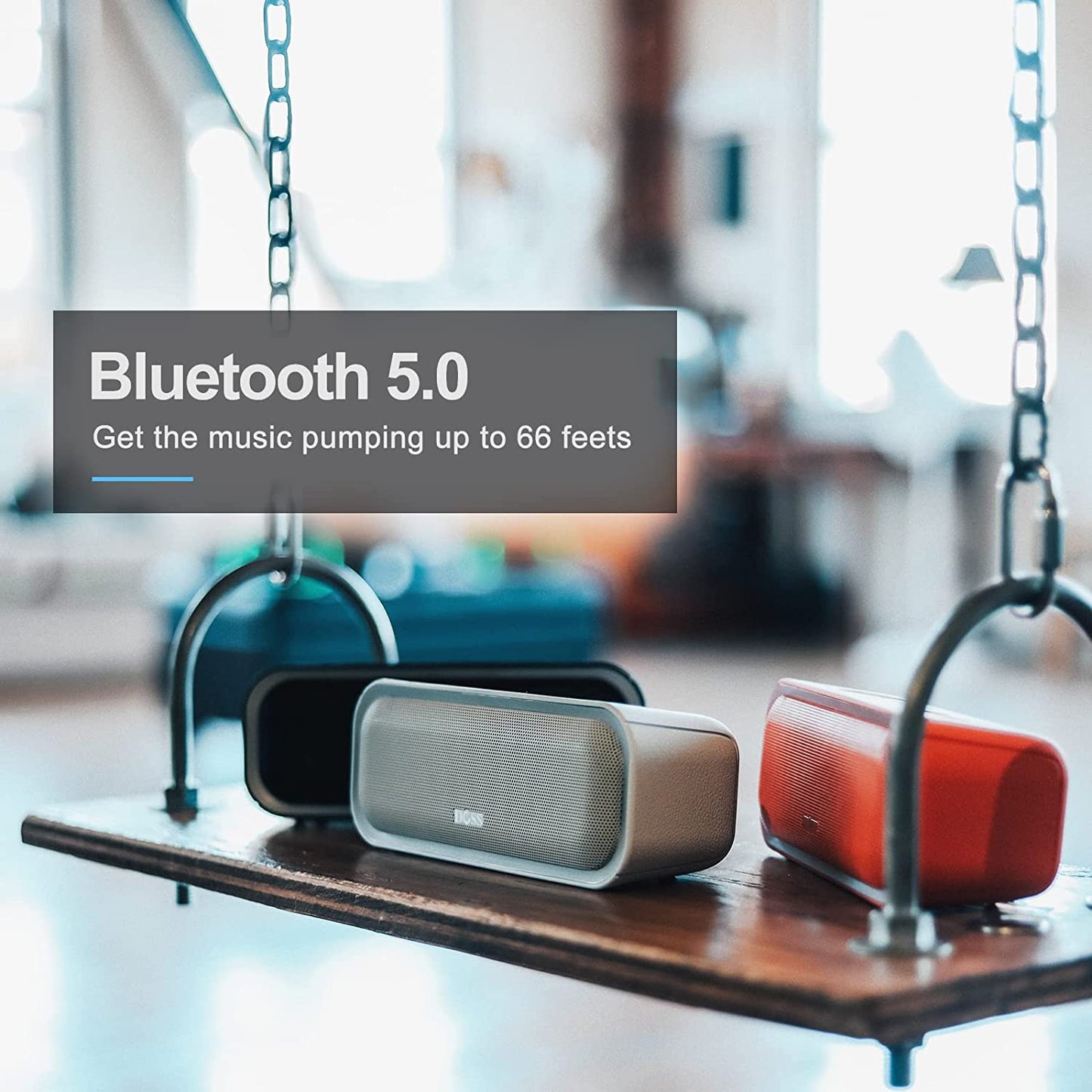 Soundbox Pro Bluetooth Speaker with 20W Stereo Sound, Active Extra Bass, IPX6 Waterproof, Bluetooth 5.0, TWS Pairing, Multi-Colors Lights, 20 Hrs Playtime, Portable Speaker for Beach, Outdoor