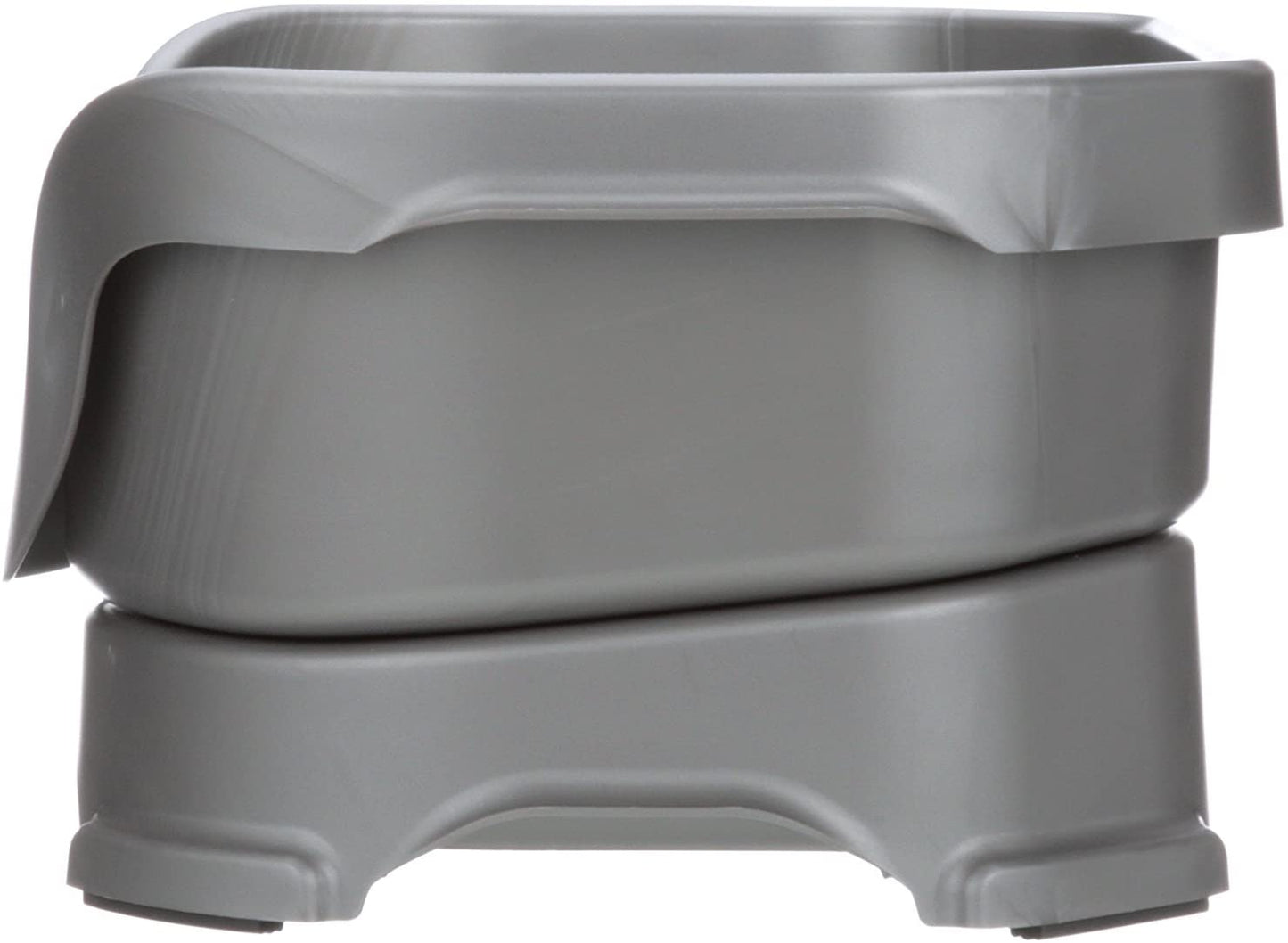 - Feeder - Deluxe Model - Mess-Proof Dog Bowls (Small, Gunmetal Grey)