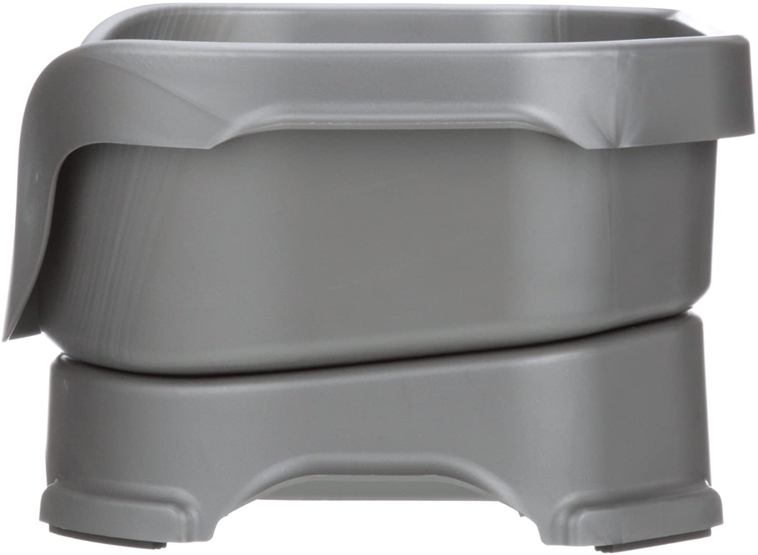 - Feeder - Deluxe Model - Mess-Proof Dog Bowls (Small, Gunmetal Grey)