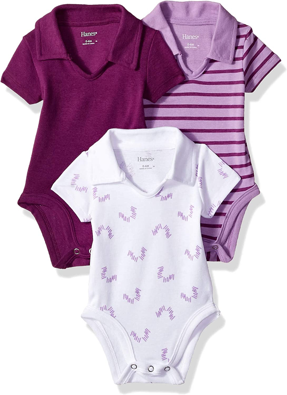 Unisex-Baby Ultimate Baby Flexy 3 Pack Short Sleeve Polo Bodysuits