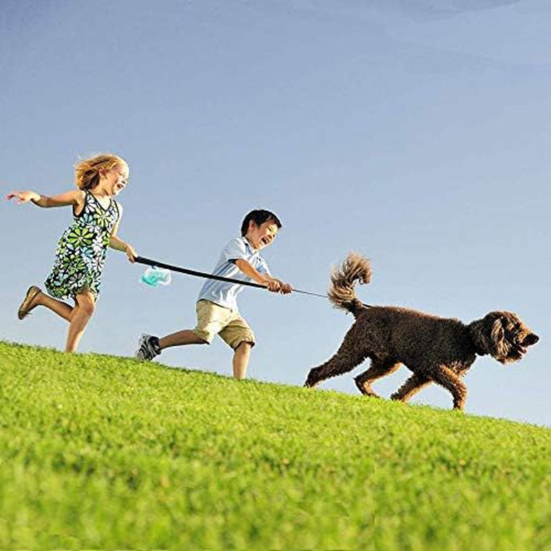 Dog Poop Bags - Leak-Proof Dog Waste Bags, Clean up Pet Poo Bag Refills 9 Rolls /135 Count, (Greenish-Blue) Includes Free Bone Dispenser and D-Ring Carabiners Clip
