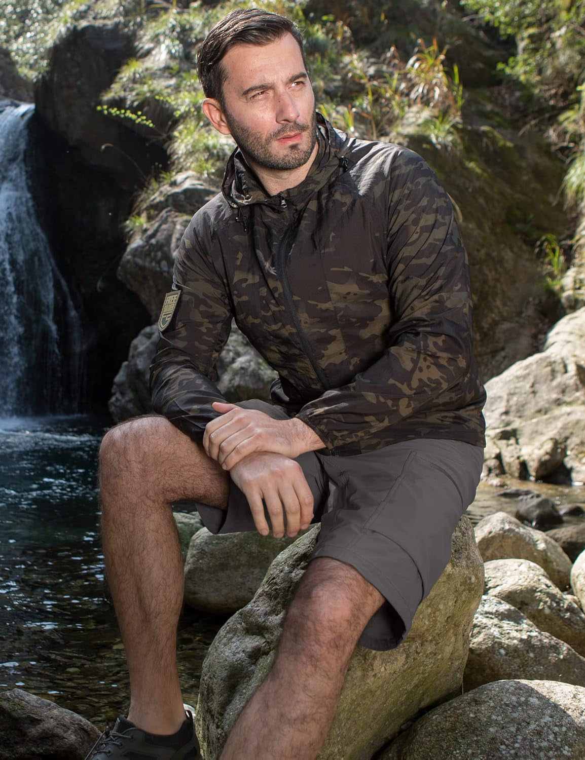 Men'S Cargo Shorts with Belt Lightweight Breathable Quick Dry Hiking Tactical Shorts Nylon Spandex