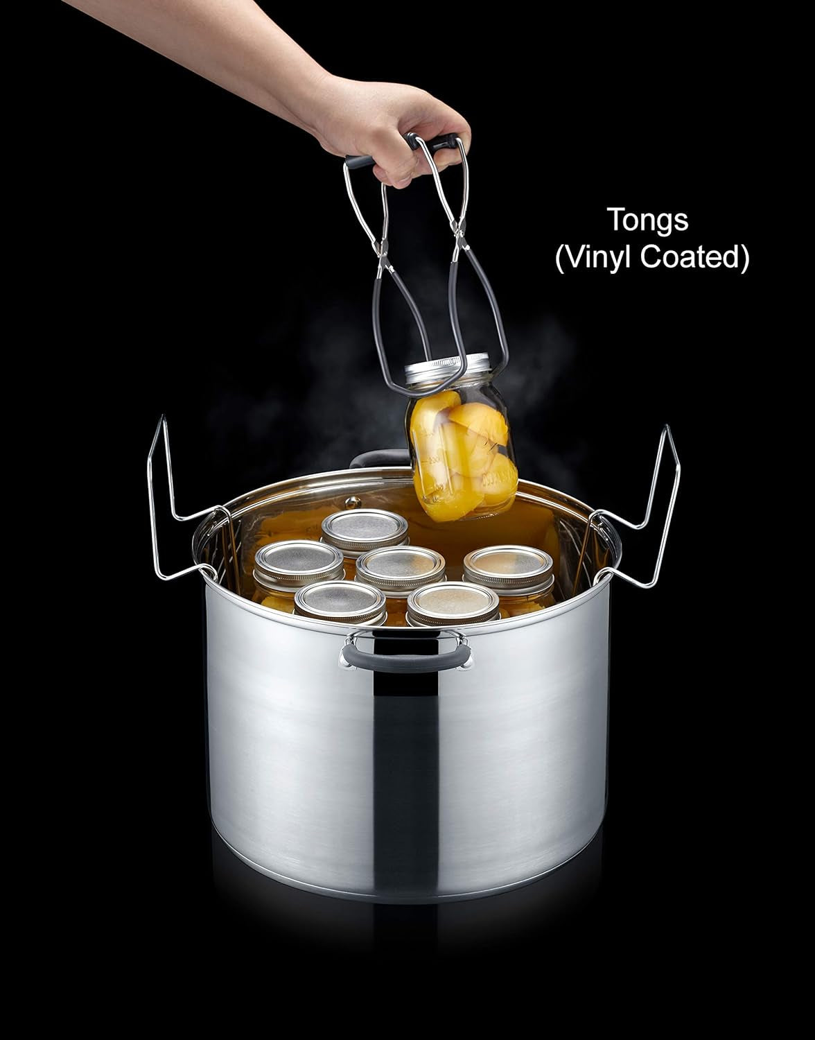 7 Pieces Premium Stainless Steel Canning Set Starter Kit W/Rack. No Rust, Extra Stability. BULK PACKS (Canning Set)