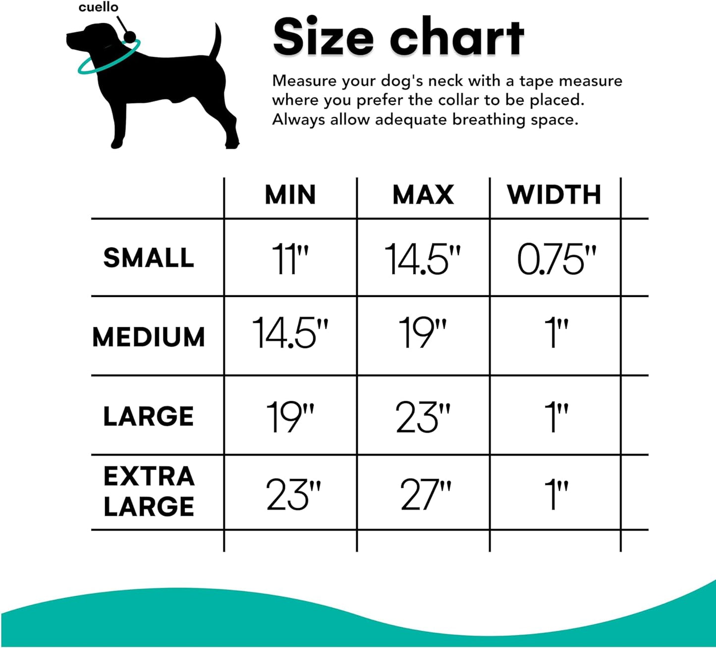 - the Comfort Collar Ultra Soft Neoprene Padded Dog Collar for All Breeds - Heavy Duty Adjustable Reflective Weatherproof (Medium, Aqua/Grey)