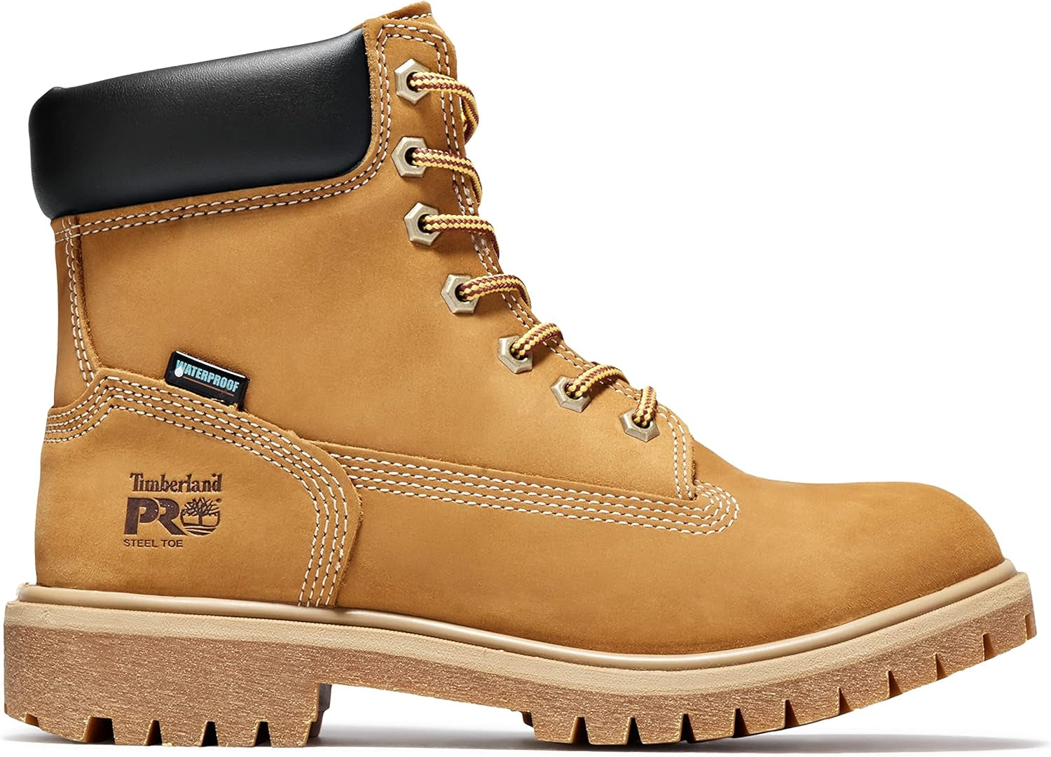 Men'S Direct Attach 6 Inch Soft Toe Insulated Waterproof Work Boot, Marigold