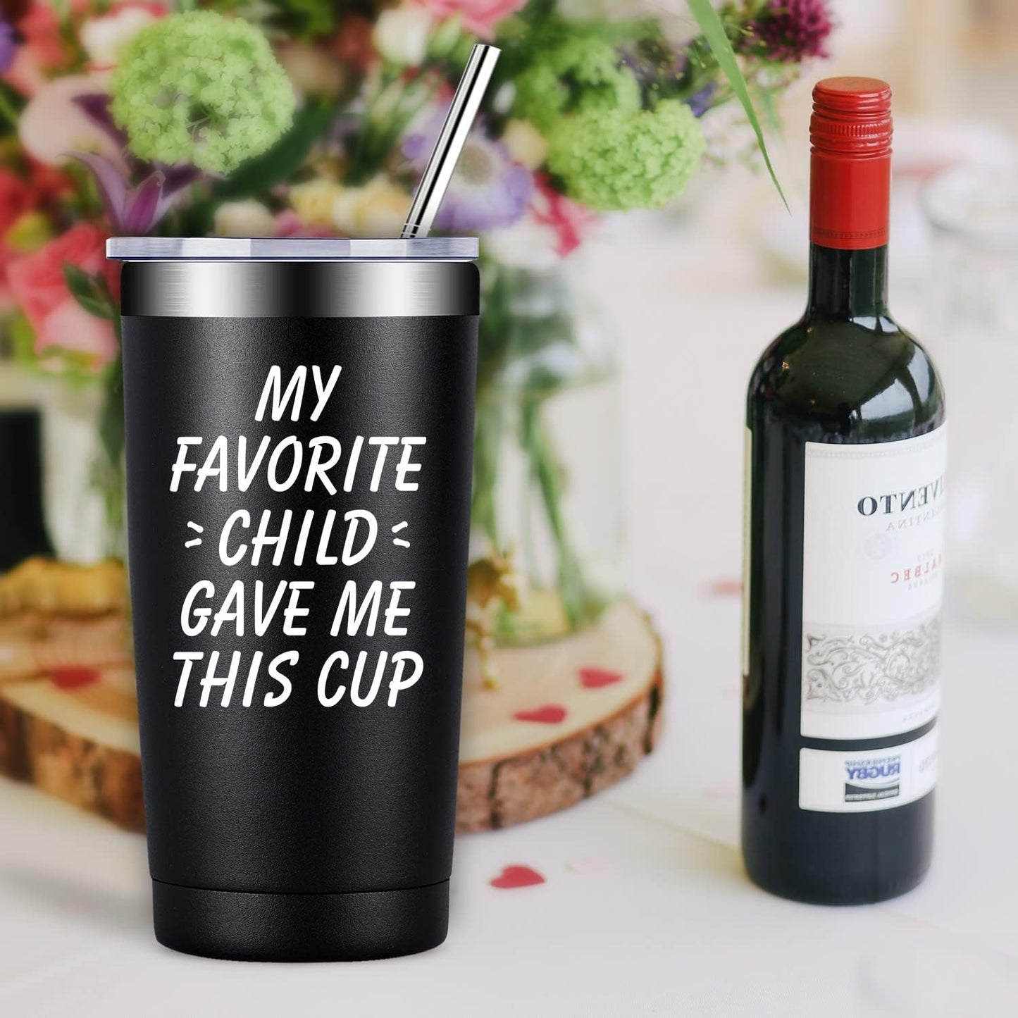 Gifts for Dad - My Favorite Child Gave Me This Cup - Novelty Birthday Gifts for Dad from Daughter Son Kids - Father'S Day, Christmas Giftsi for Dad, Parents, Grandpa, Men - Tumbler