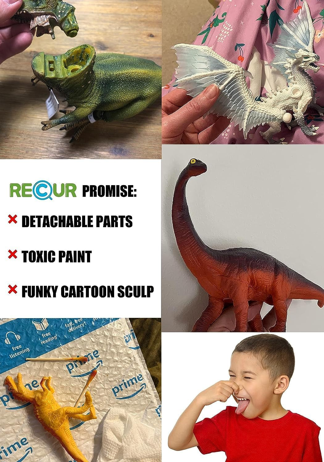16” Mosasaurus Dinosaur Toys - Large Realistic Mosasaurs Jurassic Prehistorical Toy for Kids, Hand Painted Action Figure Model Dinosaurs for Boys Girls Kids 3+
