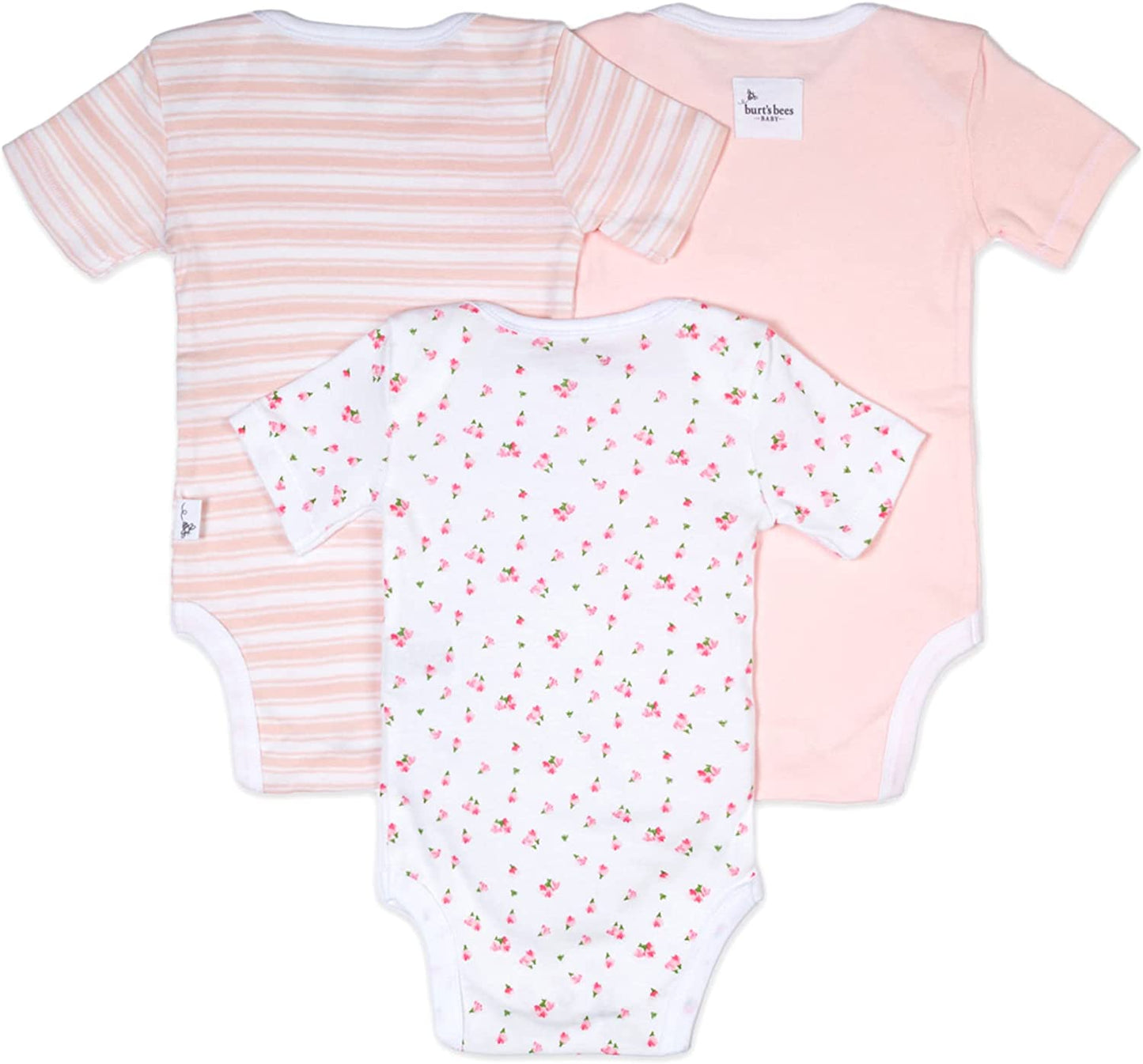 Unisex Baby Bodysuits, 3-Pack Long & Short-Sleeve One-Pieces, 100% Organic Cotton