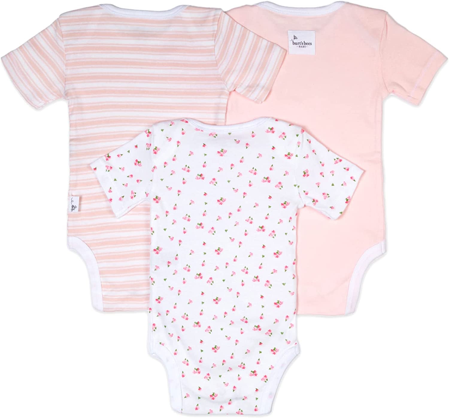 Unisex Baby Bodysuits, 3-Pack Long & Short-Sleeve One-Pieces, 100% Organic Cotton