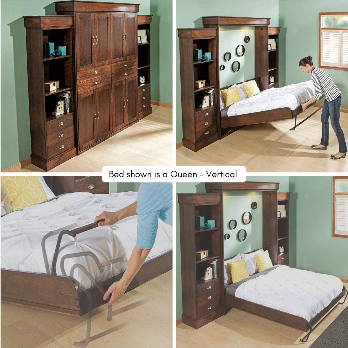 Full Size Deluxe Murphy Bed Kit, Horizontal