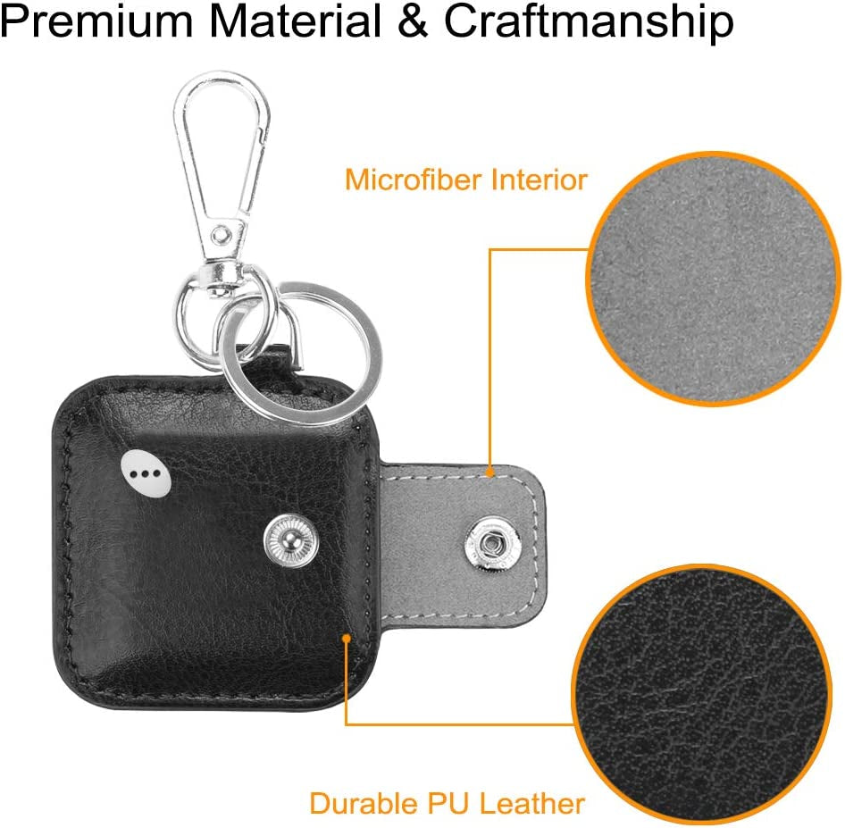 Case Cover for Tile Mate (2022/2020/2018/2016)/ Tile Pro/Tile Sport/Tile Style/Cube Pro Key Finder with Keychain