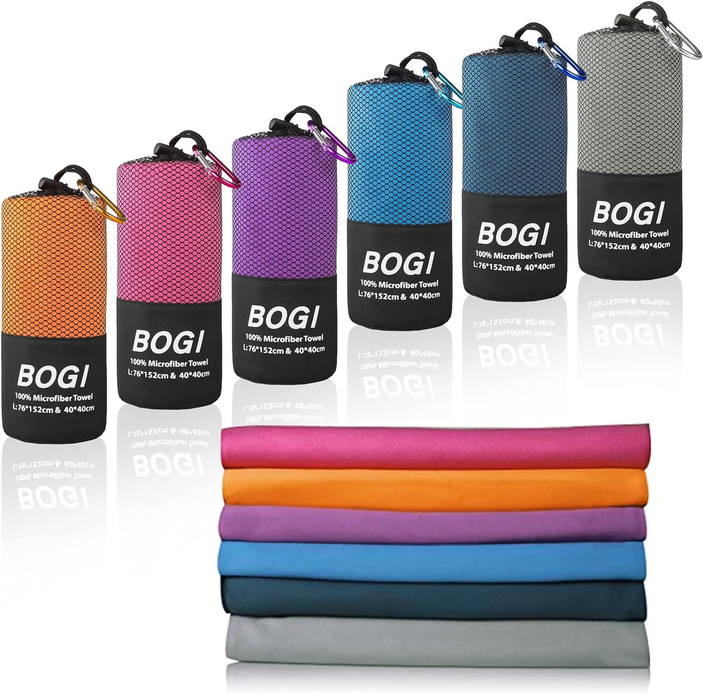 Microfiber Travel Sports Towel-Quick Dry, Soft Lightweight, Absorbent, Compact Towel for Camping Gym Beach Bath Yoga Swimming Backpacking (M:40''X20''-Purple)