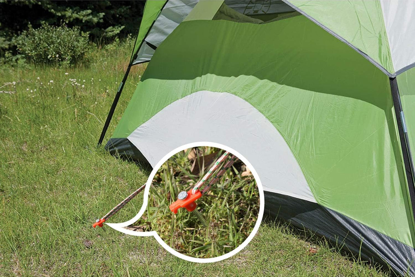 Tent Stakes Camping Tent Stakes, 10Pc-Pack (Orange)