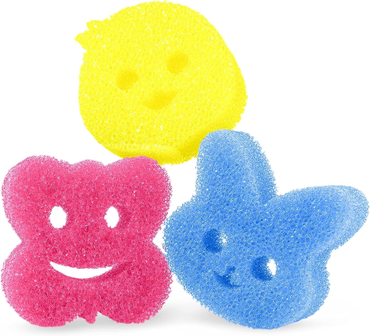 Special Edition Spring - Scratch-Free Multipurpose Dish Sponge - BPA Free & Made with Polymer Foam - Stain & Odor Resistant Kitchen Sponge (3Ct)