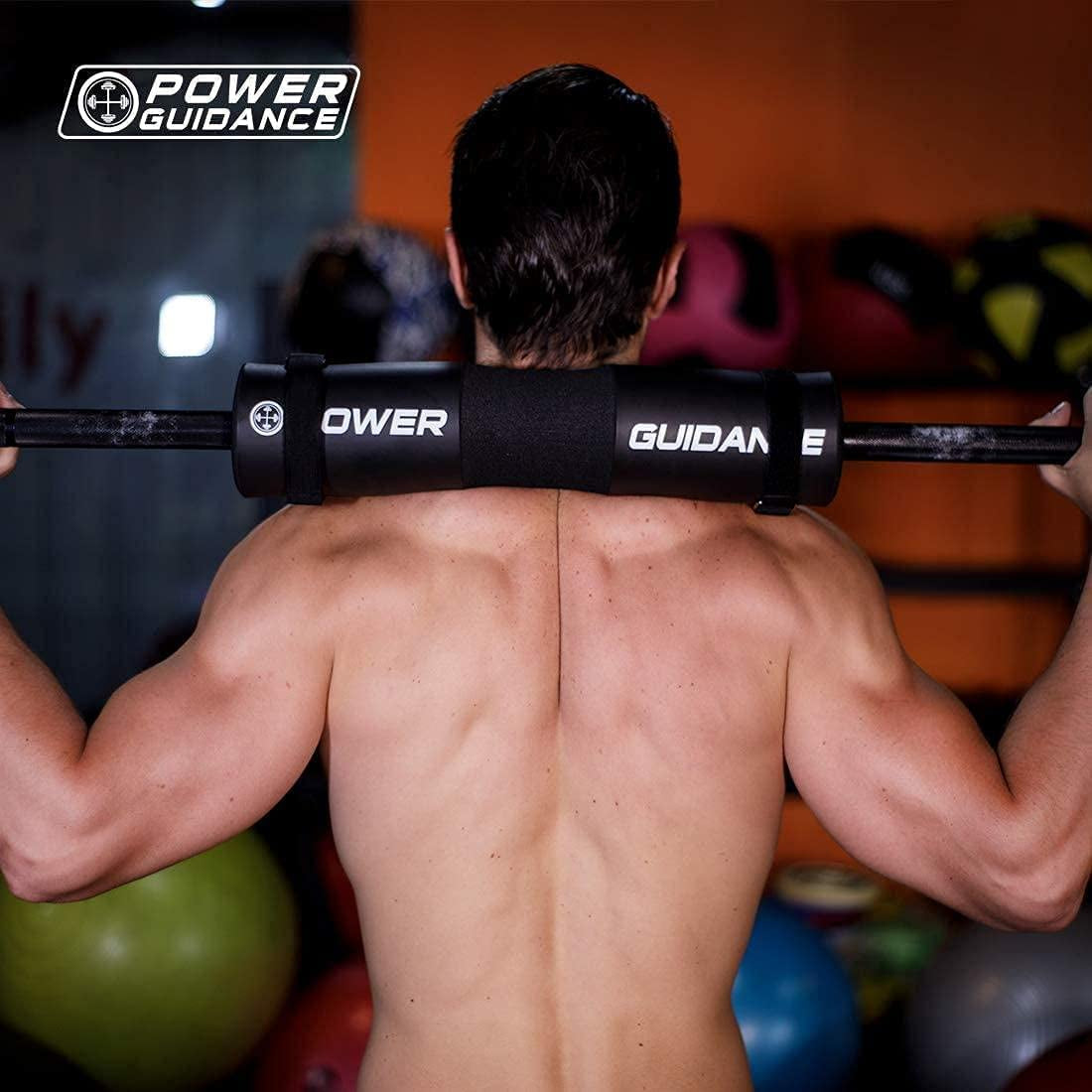 Barbell Squat Pad - Neck & Shoulder Protective Pad - Great for Squats, Lunges, Hip Thrusts, Weight Lifting & More - Fit Standard and Olympic Bars Perfectly-Black