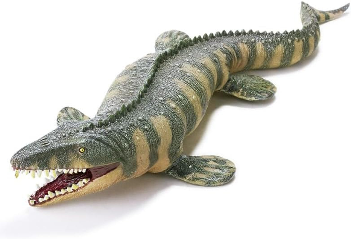16” Mosasaurus Dinosaur Toys - Large Realistic Mosasaurs Jurassic Prehistorical Toy for Kids, Hand Painted Action Figure Model Dinosaurs for Boys Girls Kids 3+