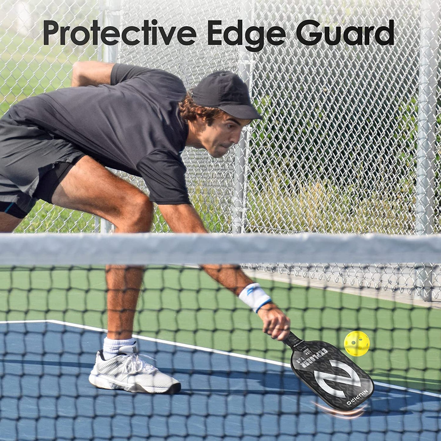 2024 Pro Pickleball Paddle - Carbon Fiber Textured Surface Pickleball Paddle, Pickleball Paddle with Lightweight Graphite Face, Usapa-Approved, Maximum Control