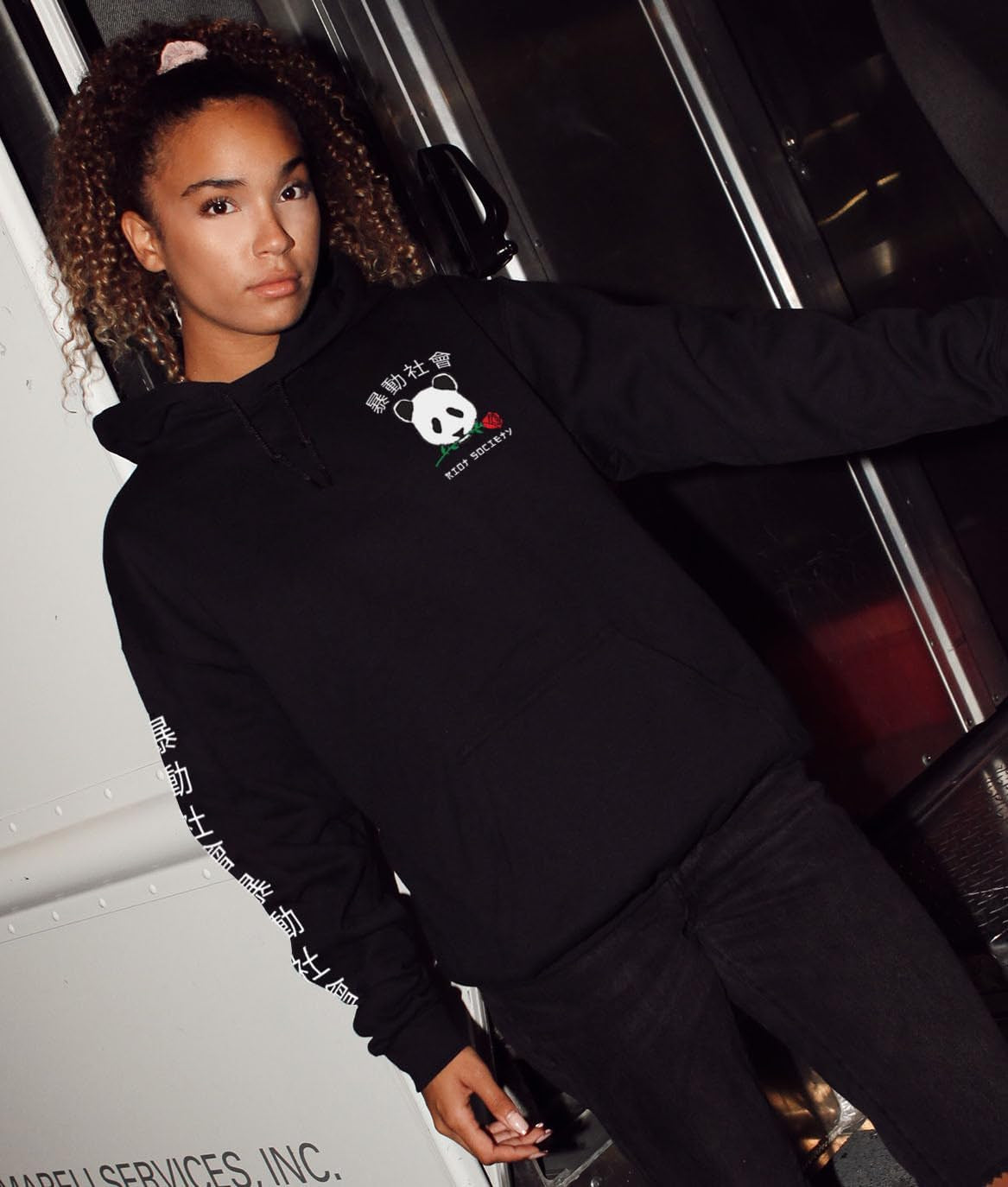Panda Rose Mens Graphic Pullover Hoodie Sweatshirt, Perfect Sweater for the Champion to Wear into the AM - Black, Xx-Large