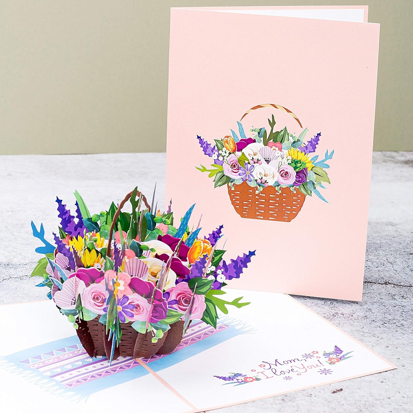 Flower for Mother Day Pop up Card, Mother Day Card Pop Up, Flower 3D Card, 3D Popup Greeting Cards, for Mothers Day, Fathers Dayall Occasion