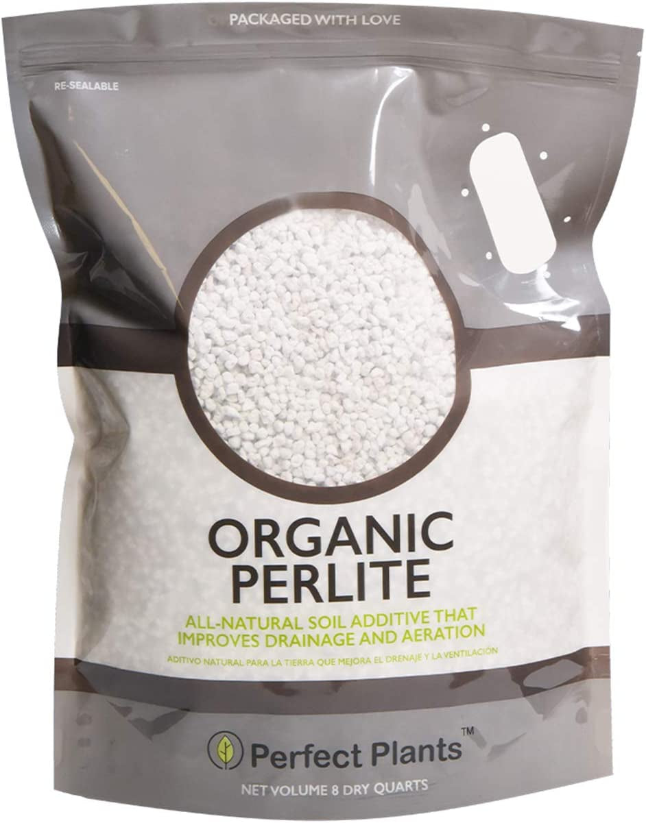 Organic Perlite by  — Add to Soil for Indoor & Outdoor Container Plants for Drainage Management and Enhanced Growth (8Qts.)
