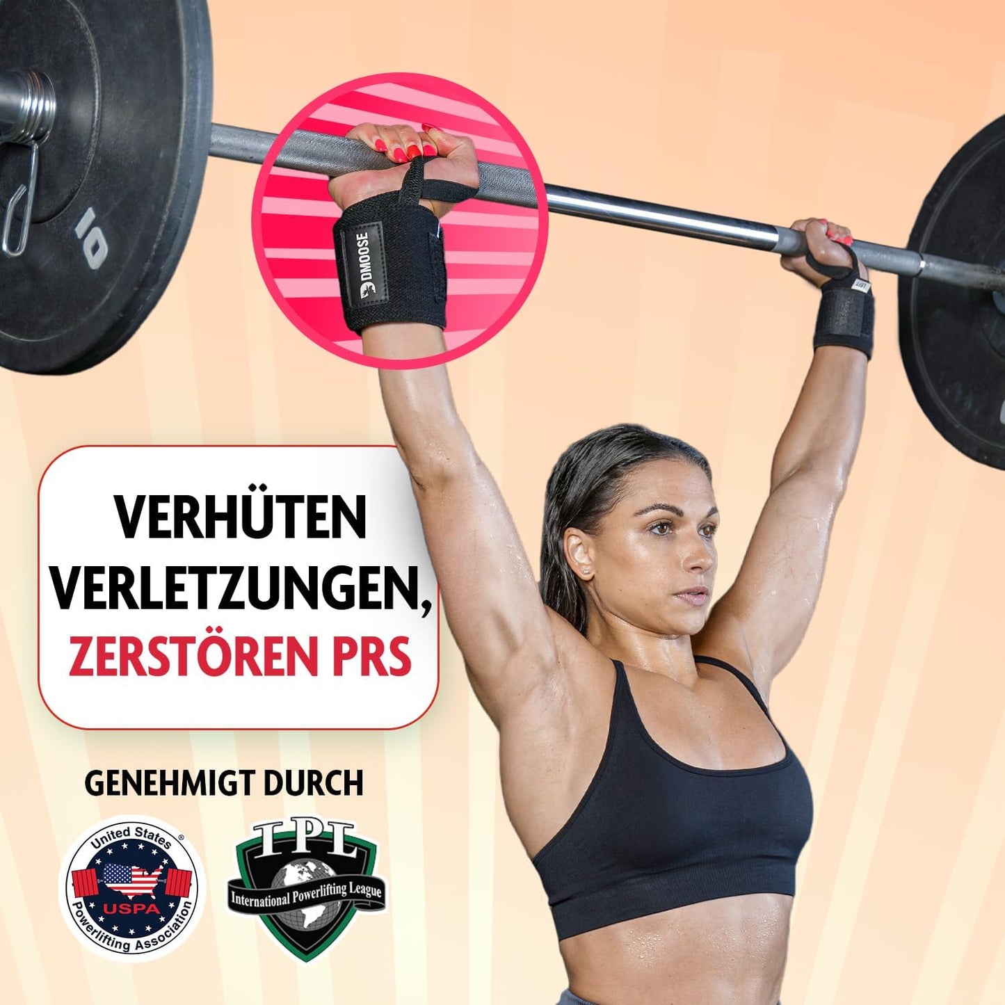Wrist Straps for Weightlifting 12 and 18 Inches Thumb Loops with Wrist Support for Workouts Powerlifting Wrist Straps for Weight Lifting Men and Women Black II