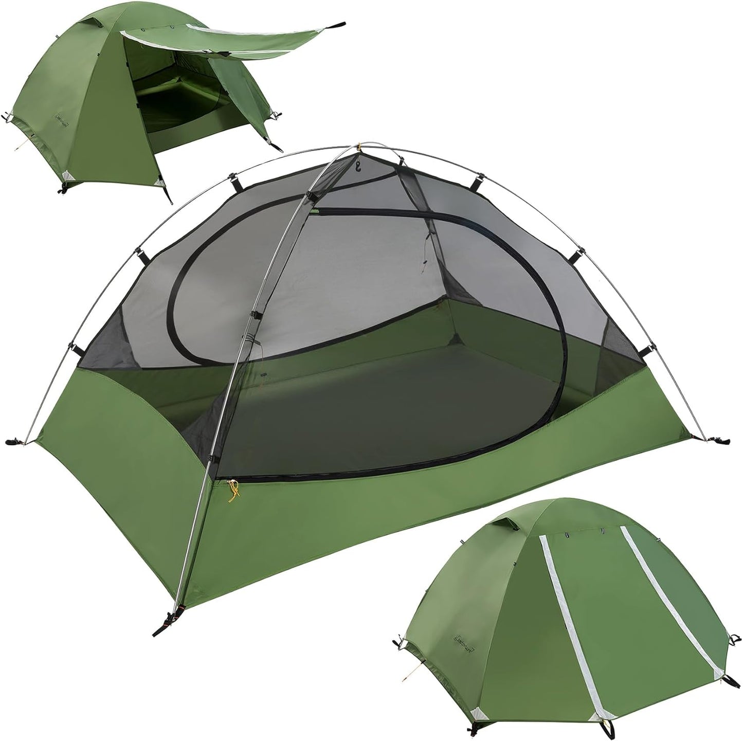 Lightweight Backpacking Tent - 3 Season Ultralight Waterproof Camping Tent, Large Size Easy Setup Tent for Family, Outdoor, Hiking and Mountaineering